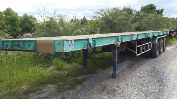 ขายหางพ่วงอู่พงษ์ไพบูลย์ ยาว 12 เมตร 3 เพลา ยาง 60\% ทะเบียนพร้อม