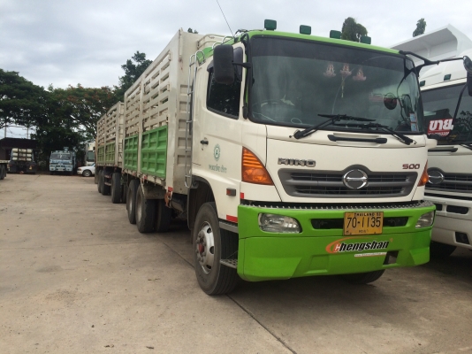 HINO MEGA S500  344 hp  กระบะเหล็กเเม่ + ลูกพ่วง เชิญมาชมก่อนได้ครับ