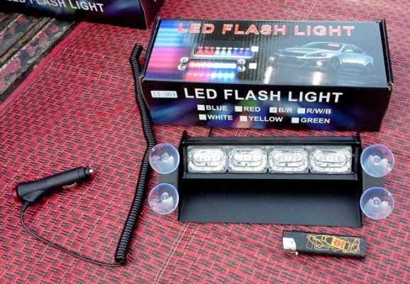 ไฟ ไซเรน+ติดกระจกรถ