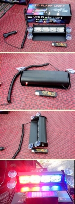 ไฟ ไซเรน+ติดกระจกรถ