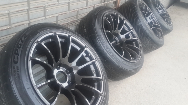 Advan ขอบ 17 5รู114 กว้าง 9.5 ทั้ง4วง พร้อมยางสวยๆ