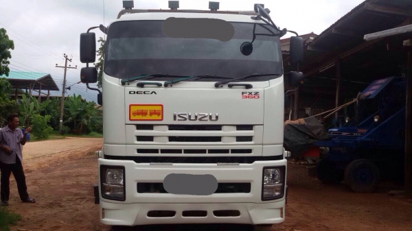 ขายรถบรรทุกพ่วงดัมพ์ ISUZU 360 ปี 53 กระบะดัมพ์สามมิตร ลูก 3 เพลาแท้ยาว 6.50 เมตร