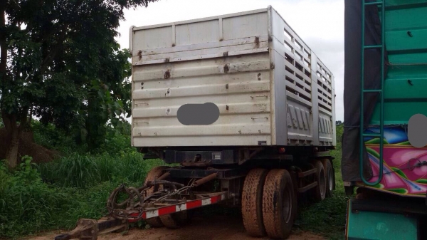 ขายรถบรรทุกพ่วงดัมพ์ ISUZU 360 ปี 53 กระบะดัมพ์สามมิตร ลูก 3 เพลาแท้ยาว 6.50 เมตร