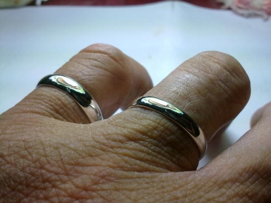 แหวนปลอกมีดเงิน 2 วง