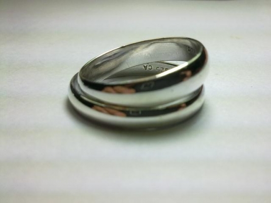 แหวนปลอกมีดเงิน 2 วง