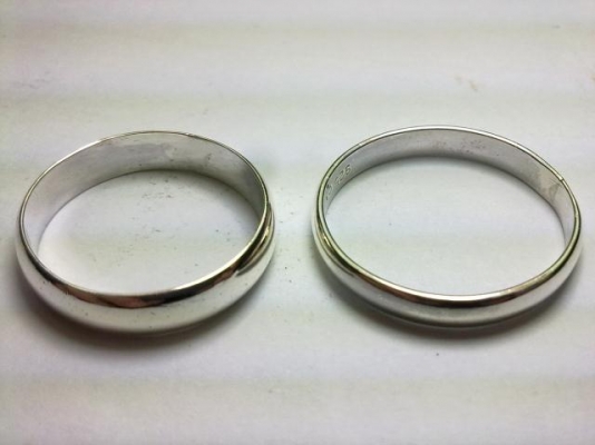 แหวนปลอกมีดเงิน 2 วง