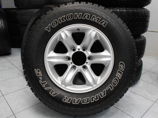 ขายล้อแม็กเล็บเหยี่ยว(แท้)ขอบ 16(6/139) พร้อมยาง Yokohama 245/70/16 ปี 11/เทิร์นได้-ใส่ฟรีค่ะ