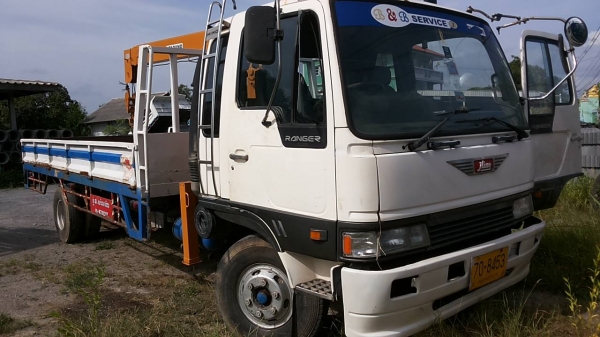 ***ขายแล้วครับขอบคุณ Truck2hand ขาย6ล้อติดเครนสวยๆ HINO FD3HLA HO7D 195HP เครื่องเดิมเกียร์เดิม HO7D 195 แรง แน่นดี แรงดี เกียร์ดีไม่หลุด ช่วงล่างเดิม คัสซีสวยจัด เดิมๆไม่มีบวม กระบะคาร์โก้ พื้นเหล็กข้างเหล็กสภาพดี พื้นดีข้างดีไม่ผุ ยาว6.20ม. หัวเก๋งสวยภา