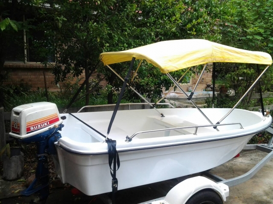 ขายเรือ 11ฟุต พิมนิยม + เครื่อง ซูซูกิ.8.แรง.