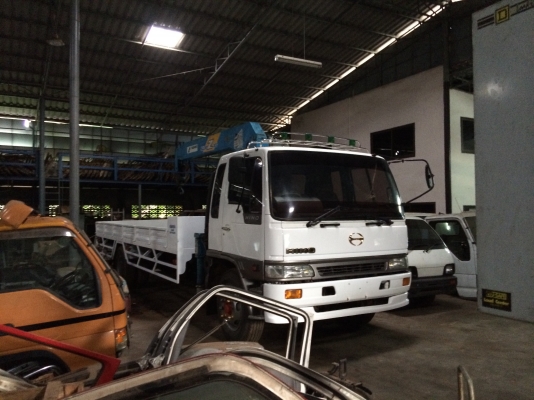 ขายรถ6 ล้อฮีโน่ 195 แรง ติดเครนมือสองจากญี่ปุ่น ยี่ห้อ ทาดาโน่ 3.5ตัน 5 ปลอก