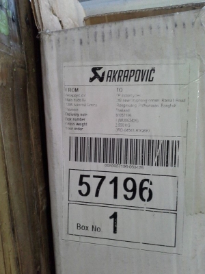 ขายปลาท่อยี่ห้อ AKRAPOVIC CBR 250 ของแท้ครับ ซื้อมา 2 หมื่นกว่าใช้ไป 3 เดือนกว่า ขายปลาท่อยี่ห้อ AKRAPOVIC CBR 250 ของแท้ครับ ซื้อมา 2 หมื่นกว่าใช้ไป 3 เดือนกว่า