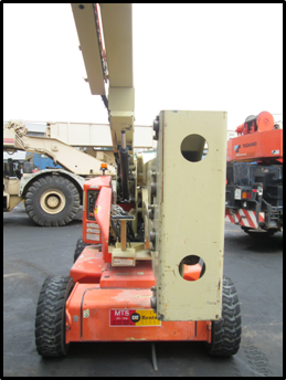 บริการให้เช่ารถกระเช้า รุ่น E450AJ (สูง 13.72 M.) บูมหักศอก แท่นยืนสามระดับ  สนใจเช่าติดต่อ คุณเอ็ม โทร.084-874-2919