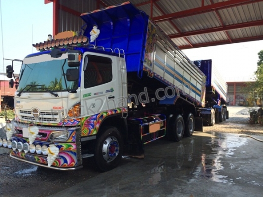 HINOดั๊มแม่-ลูก 22 ล้อ รุ่น FM2PNLD ปี2013...ซีรีย์500