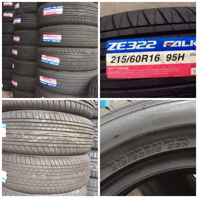 ยางฟอเคน 215 60 16 เส้นละ1600 ยกไปใส่เองลดให้อีกเหลือ4เส้นสุดท้ายนะครับ ด่วนนนนน