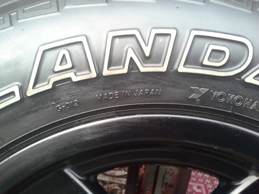 แม็ก16 Lanso เบสเล่ กว้าง8 ออฟ0พร้อมยางyokohama245/70r16ปีผลิตไม่ระบุmade in japam แม็ก16 Lanso เบสเล่ กว้าง8 ออฟ0พร้อมยางyokohama245/70r16ปีผลิตไม่ระบุmade in japam
