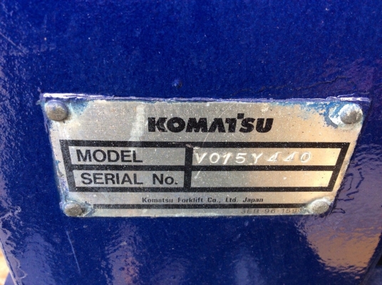 ขายรถฟอร์คลิฟkomatsu FG15C-16