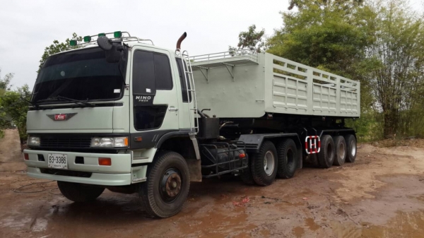 ขายด่วนหัวลาก3MFพร้อมหางดั้มสามเพลาสวยสุดๆราคาโทร0843923995