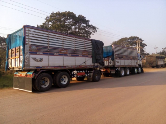 ขายรถบรรทุก 24 ล้อพ่วงแม่-ลูกดัมพ์ HINO MEGA 380 แรงม้าปี 2552 ราคา 2750000