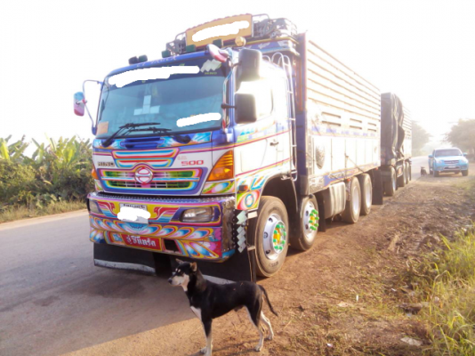 ขายรถบรรทุก 24 ล้อพ่วงแม่-ลูกดัมพ์ HINO MEGA 380 แรงม้าปี 2552 ราคา 2750000