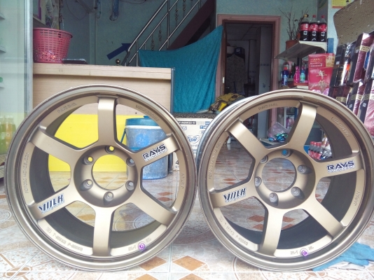 TE37 18/6/139กว้าง9"สวยๆเดิมโรงงานไม่มีเบียดขาย1คู่6900สนจัยดู