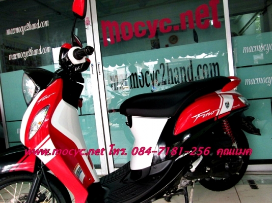 Fino fi  ปี 2557 สีแดงขาว รถเดือน มี.ค.รถ 3 เดือน ไมล์ 4524 โล รุ่นใหม่ล่าสุด ของแถม 3 รายการ 30900