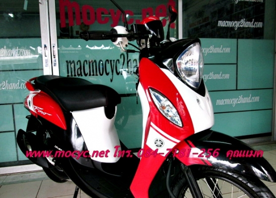 Fino fi  ปี 2557 สีแดงขาว รถเดือน มี.ค.รถ 3 เดือน ไมล์ 4524 โล รุ่นใหม่ล่าสุด ของแถม 3 รายการ 30900