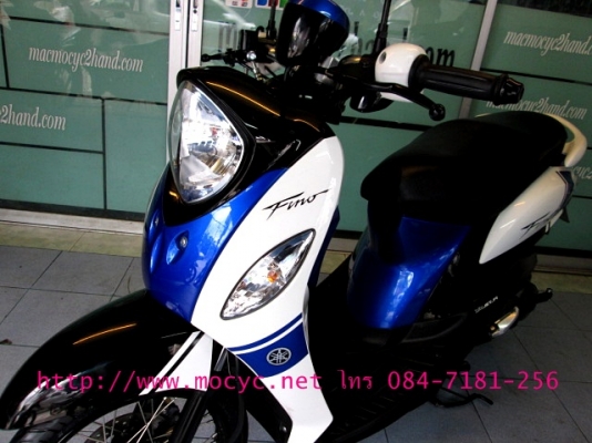 Fino fi  ปี 2557 สีขาวนํ้าเงิน รถเดือน มี.ค.รถ 3 เดือน ไมล์ 4735 โล รุ่นใหม่ล่าสุด ของแถม 3 รายการ 30900