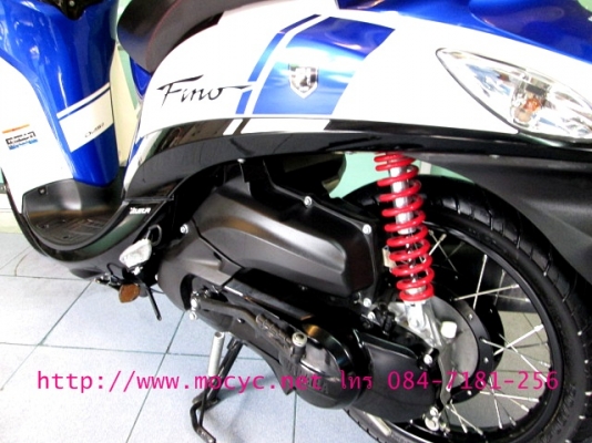 Fino fi  ปี 2557 สีขาวนํ้าเงิน รถเดือน มี.ค.รถ 3 เดือน ไมล์ 4735 โล รุ่นใหม่ล่าสุด ของแถม 3 รายการ 30900