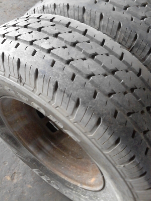 195R14 กะทะล้อพร้อมยางBRIDGESTONE LEO 677  ชุด 4 ล้อ  โทร.081-427-3941