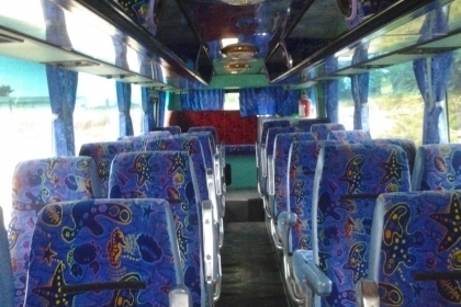 รถบัส HINO VIPชั้นครึ่ง32ที่นั่งแอร์ห้องน้ำ เครื่องHO7Dเทอร์โบ(เครื่่องท้าย)