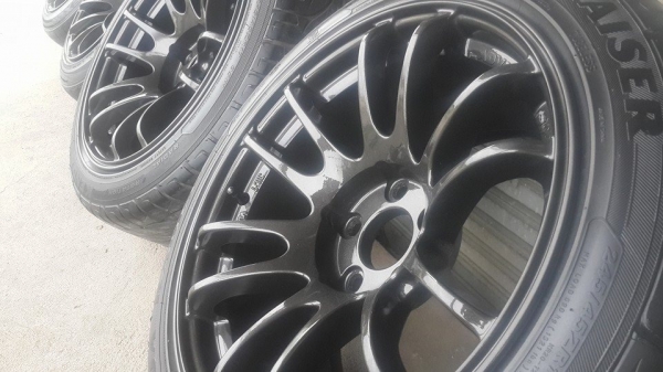 Advan ขอบ 17 5รู114 กว้าง 9.5 ทั้ง4วง พร้อมยางสวยๆ