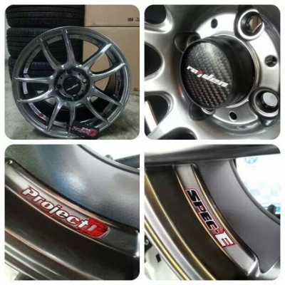 แม็กใหม่แกะกล่อง Lenso Project D Spec-E ขอบ 15 4รู100 ถูกมาก