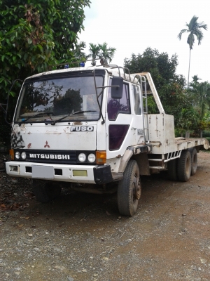 ขายรถสิบล้อเทนเลอร์บรรทุกแบคโฮ 2เพลาMITSUBISHIรถสภาพพร้อมย้ายราคาถูกเอกสารครบ