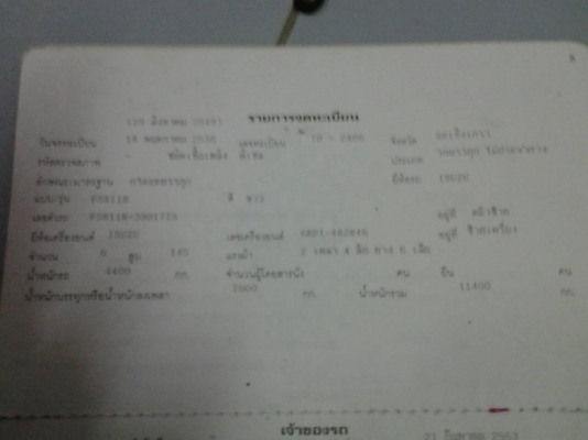 ขาย FRR11 พร้อมใช้ ขาย 399000 ขาย FRR11 พร้อมใช้ ขาย 399000