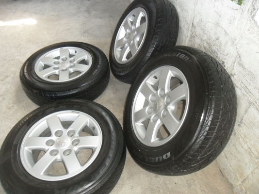 โปรแร๊ง ล้อแม็ก 16นิ้ว 6รู ปาเจโร พร้อมยาง สวยๆ 4 ล้อ ราคา 5000 บาท