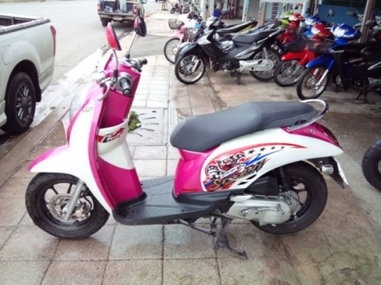 Honda scoopy i ปี 55 สีชมพู ขาว ล้อแม็ค รถสวยมาก เครื่องเดิม