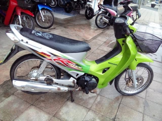 Wave 125 r ปี 50 กุญแจใหญ่ สีเขียว เทา รถบ้าน เครื่องเดิมๆ มีเล่ม