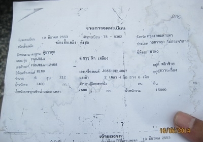 ขาย Mega 500 ตู้สิบบาน 7.6 m วิ่งน้อย รถสวยพร้อมใช้ โทร 088-4501277