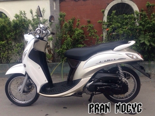 ขาย fino fi สีขาวน้ำตาล ปี2013(ไมล์10500โล)