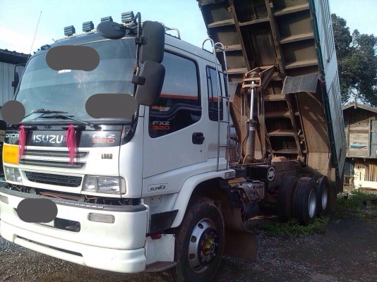 ขายรถพ่วงสิบล้อดัมพ์ ISUZU DECA เครื่อง 320 แรง ปี 52 กระบะดัมพ์สามมิตร ลูก 3 เพลา ยาว 6.50 เมตร