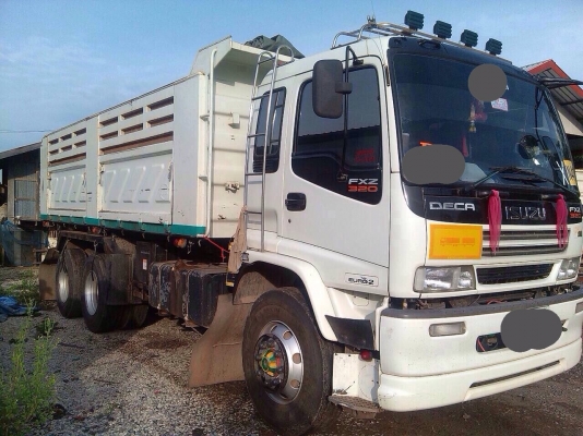 ขายรถพ่วงสิบล้อดัมพ์ ISUZU DECA เครื่อง 320 แรง ปี 52 กระบะดัมพ์สามมิตร ลูก 3 เพลา ยาว 6.50 เมตร