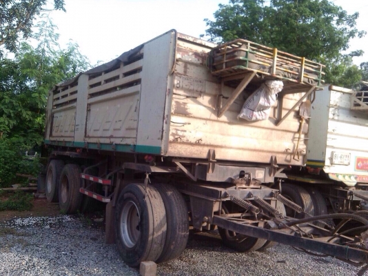 ขายรถพ่วงสิบล้อดัมพ์ ISUZU DECA เครื่อง 320 แรง ปี 52 กระบะดัมพ์สามมิตร ลูก 3 เพลา ยาว 6.50 เมตร