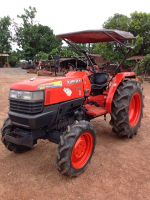 แทรกเตอร์คูโบต้า L4508 สภาพดีเยี่ยม เดิมๆ ทั้งคัน เกียร์ดี ขายพร้อมจอบหมุน 1 เมตร 80