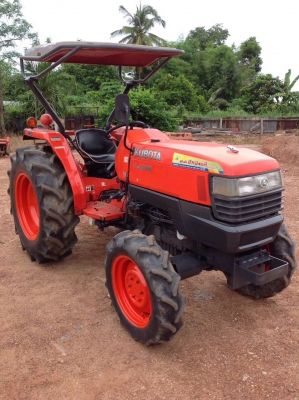 แทรกเตอร์คูโบต้า L4508 สภาพดีเยี่ยม เดิมๆ ทั้งคัน เกียร์ดี ขายพร้อมจอบหมุน 1 เมตร 80