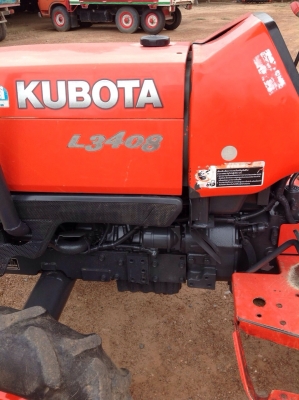 แทรกเตอร์คูโบต้า L4508 สภาพดีเยี่ยม เดิมๆ ทั้งคัน เกียร์ดี ขายพร้อมจอบหมุน 1 เมตร 80