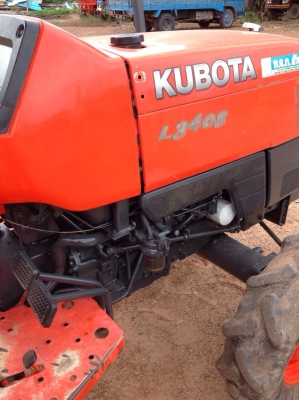 แทรกเตอร์คูโบต้า L4508 สภาพดีเยี่ยม เดิมๆ ทั้งคัน เกียร์ดี ขายพร้อมจอบหมุน 1 เมตร 80