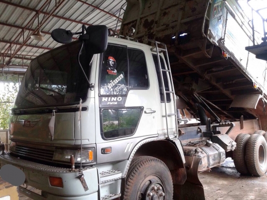 ขายรถบรรทุกสิบล้อดัมพ์ HINO 1M เครื่องเดิม 220 แรง 2 เพลา กระบะดัมพ์มิเนียม ทะเบียนพร้อม