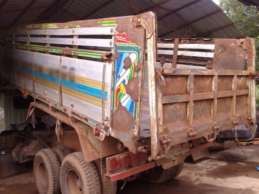 ขายรถบรรทุกสิบล้อดัมพ์ HINO 1M เครื่องเดิม 220 แรง 2 เพลา กระบะดัมพ์มิเนียม ทะเบียนพร้อม