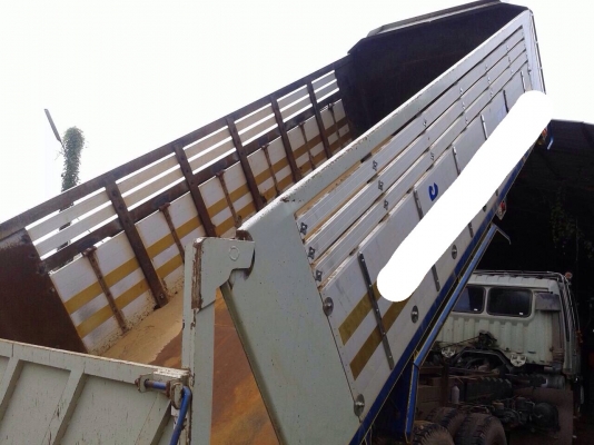 ขายรถบรรทุกสิบล้อดัมพ์ HINO 1M เครื่องเดิม 220 แรง 2 เพลา กระบะดัมพ์มิเนียม ทะเบียนพร้อม