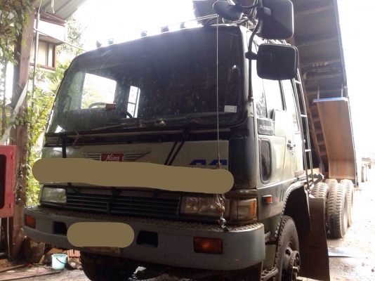ขายรถบรรทุกสิบล้อดัมพ์ HINO 1M เครื่องเดิม 220 แรง 2 เพลา กระบะดัมพ์มิเนียม ทะเบียนพร้อม